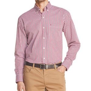 Men’s Izod maroon Long Sleeve Button Down Shirt XL